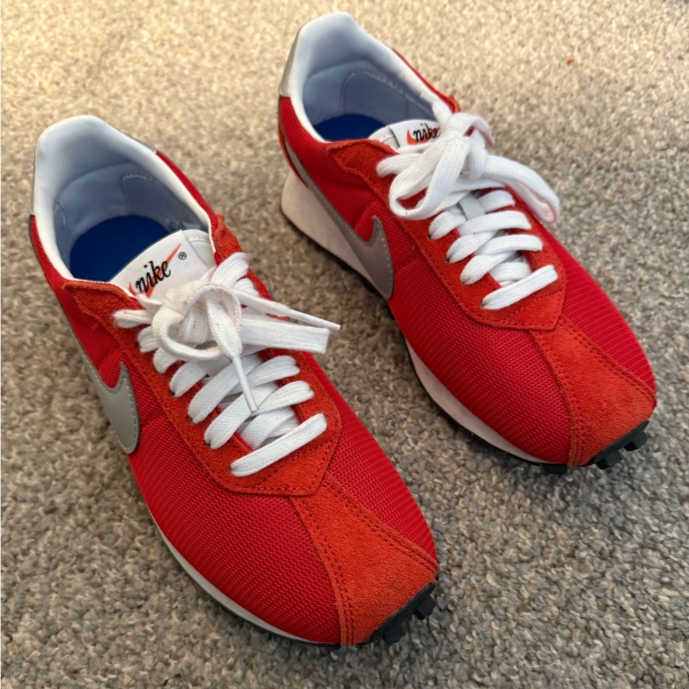 Nike Red and Gray Athletic Shoes